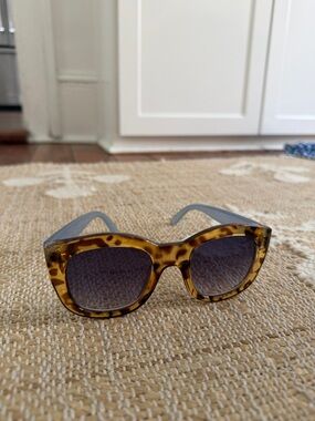 Lespec Tortoiseshell Sunglasses - Amber/Brown blue